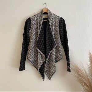 Anthropologie Saturday Sunday Knit Moto Jacket Cardigan